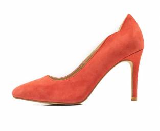 Ženska cipela, narančasta. na petu