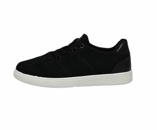 Children's sneaker, black, white sole