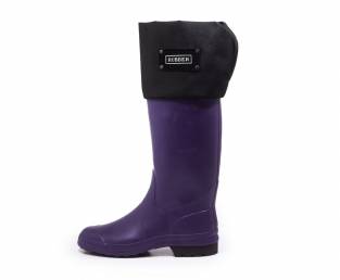 RUBBER, RUBBER BOOT, HIGH, PURPLE