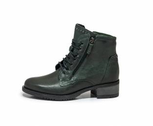 Women's ankle boots, dark green