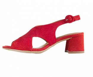 Tamaris kožna ženska sandala, Crvena