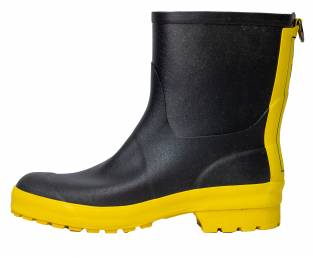 Rubber, rubber boot, Black-yellow