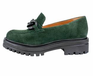 Borovo kožna ženska cipela, Zelena
