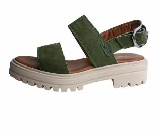 Borovo, Kožna ženska sandala, Maslinasto zelena