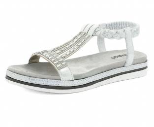 Women's sandals, Silver