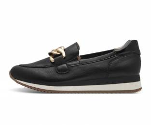 Women's shoes, Black-Gold