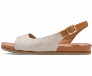 Women's sandals, Gold- snake