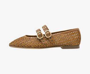Tamaris, Women's ballerinas, Cognac